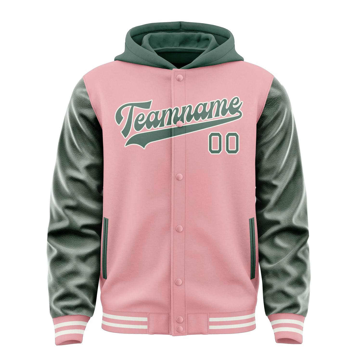 Maßgeschneidertes Rosa Blaugrün Jacke