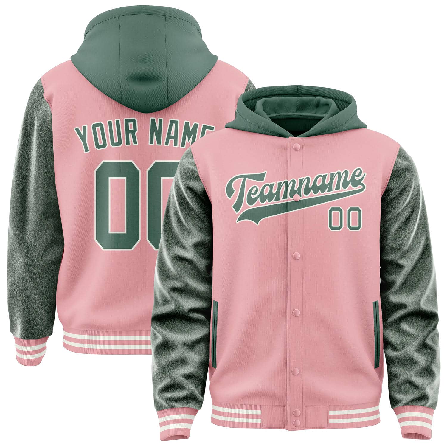 Maßgeschneidertes Rosa Blaugrün Jacke JA212127211818272718