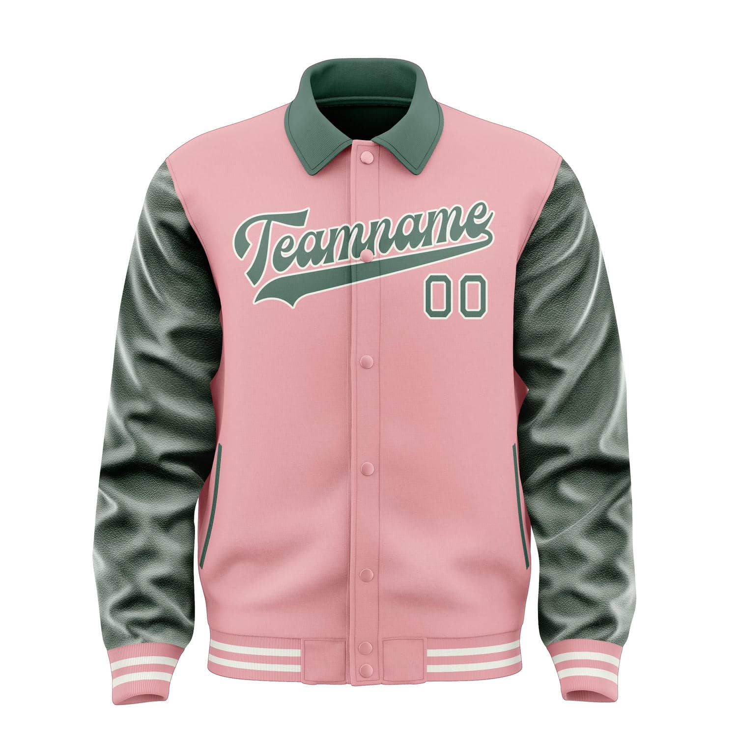 Maßgeschneidertes Rosa Blaugrün Jacke
