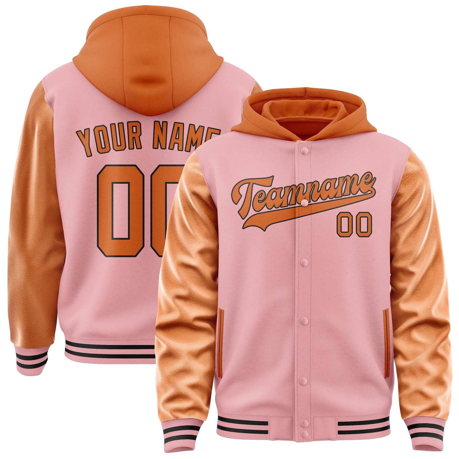 Maßgeschneidertes Rosa Orange Jacke JA212128211717282817
