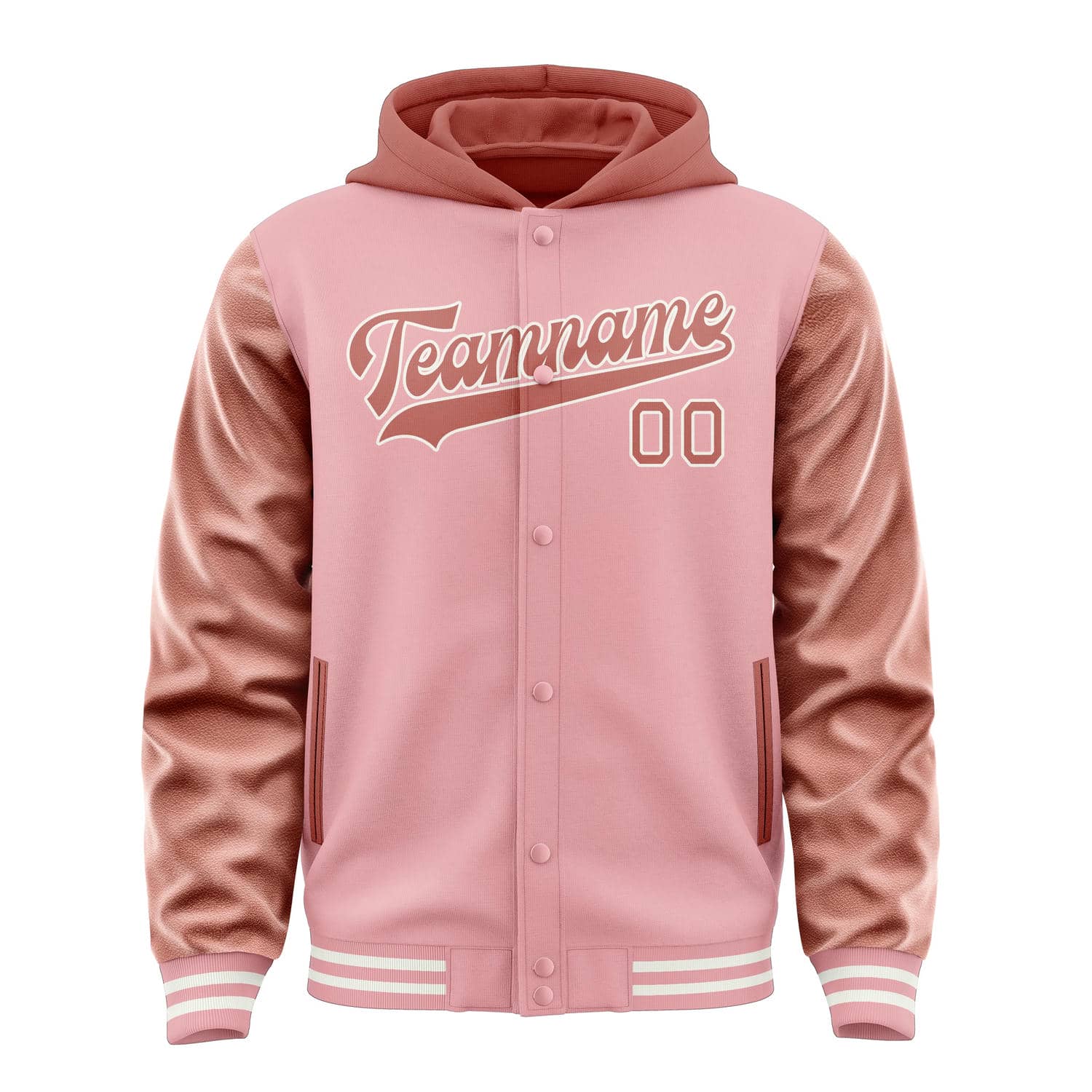 Maßgeschneidertes Rosa Kupferrose Jacke