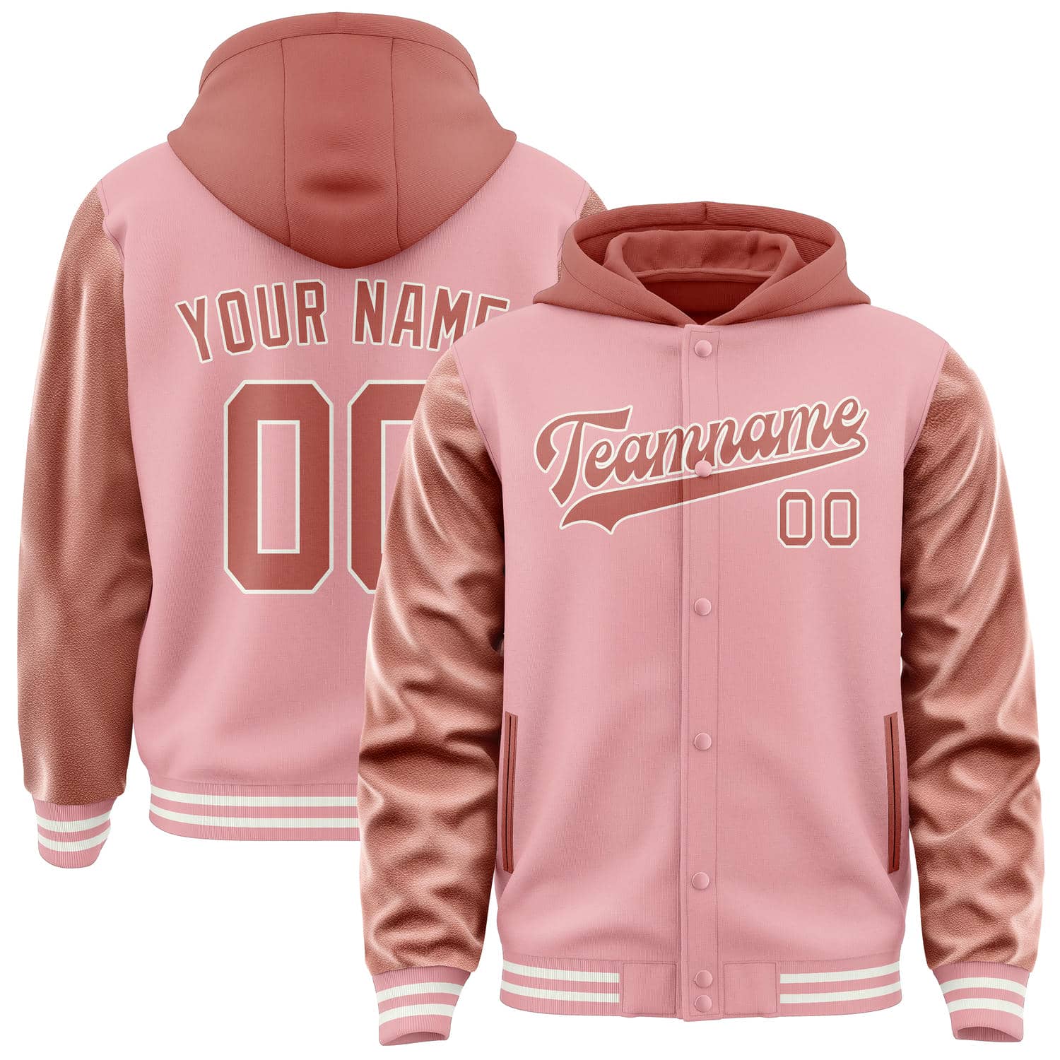 Maßgeschneidertes Rosa Kupferrose Jacke JA212129211818292918