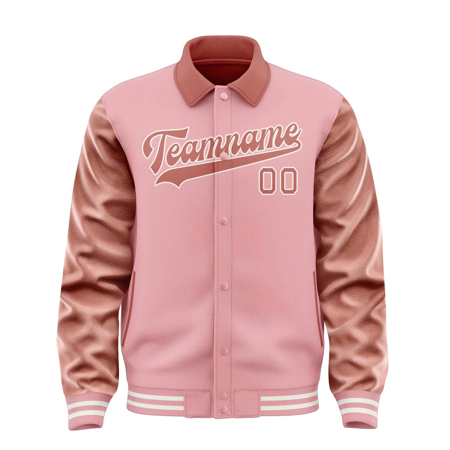 Maßgeschneidertes Rosa Kupferrose Jacke