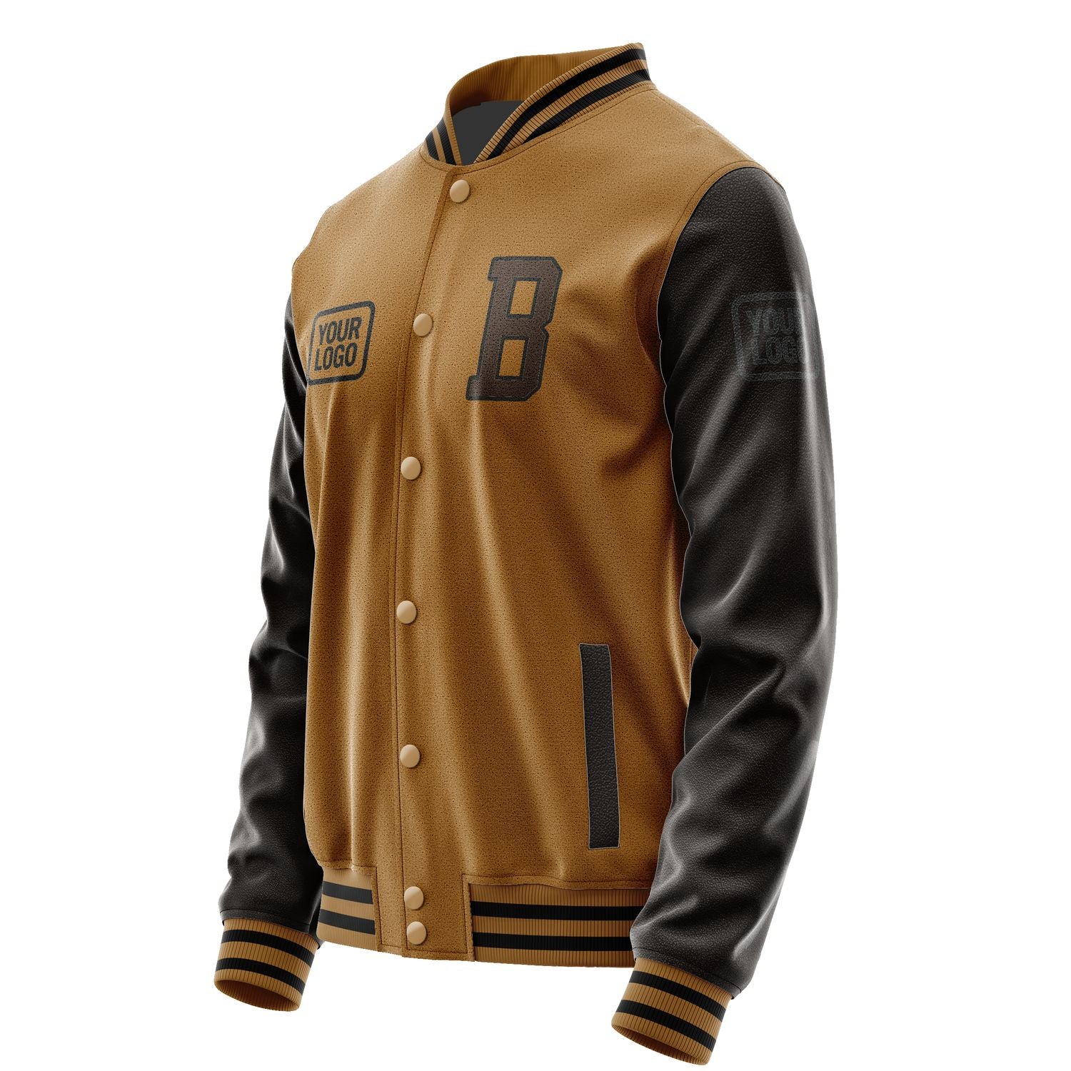 Maßgeschneidertes Khaki Braun Jacke JA222201221717010117