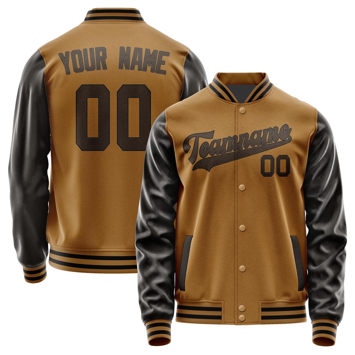 Maßgeschneidertes Khaki Braun Jacke JA2222012217B31701