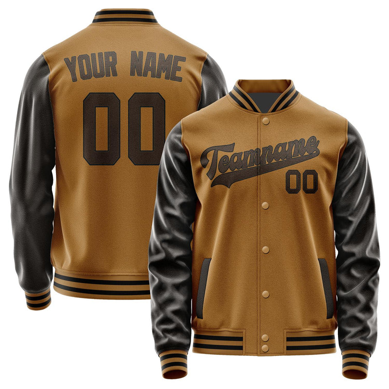 Maßgeschneidertes Khaki Braun Jacke JA2222012217B31701