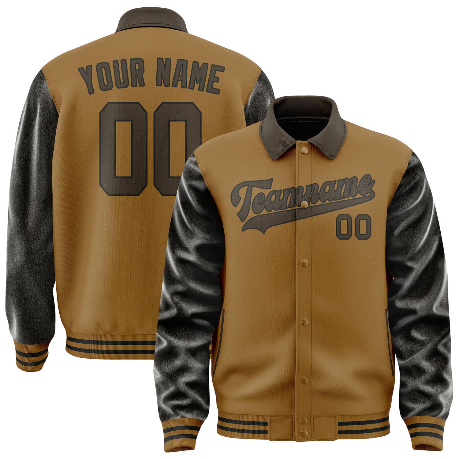 Maßgeschneidertes Khaki Braun Jacke JA222201221717010117