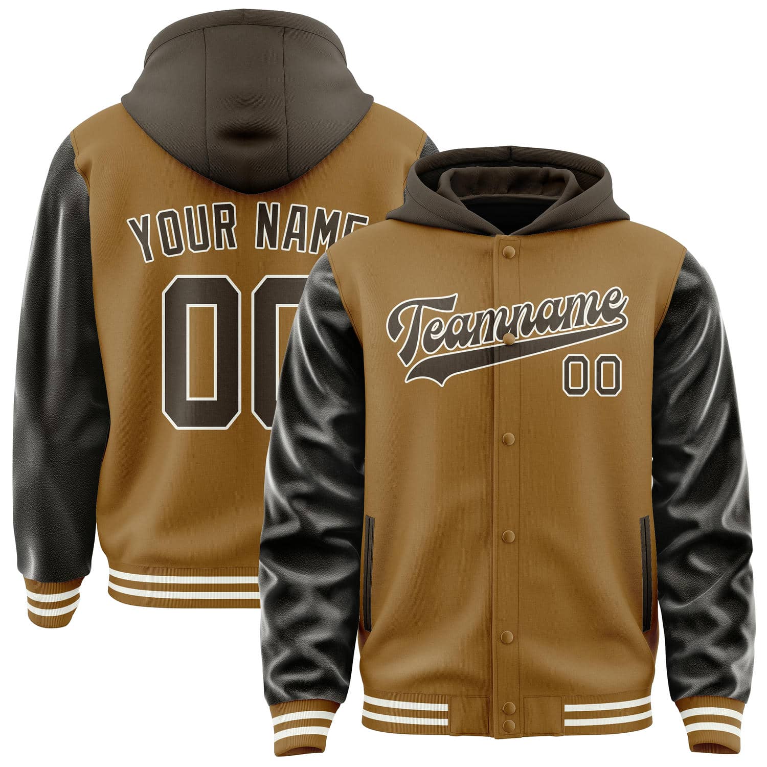 Maßgeschneidertes Khaki Braun Jacke