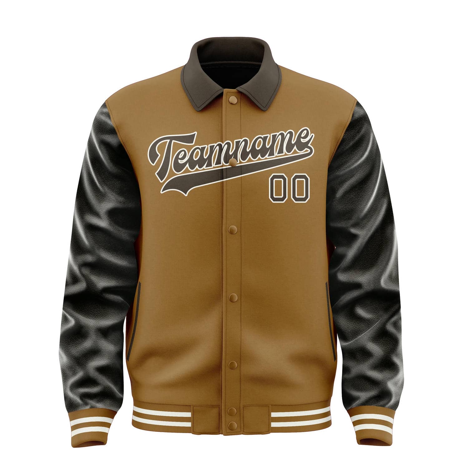 Maßgeschneidertes Khaki Braun Jacke