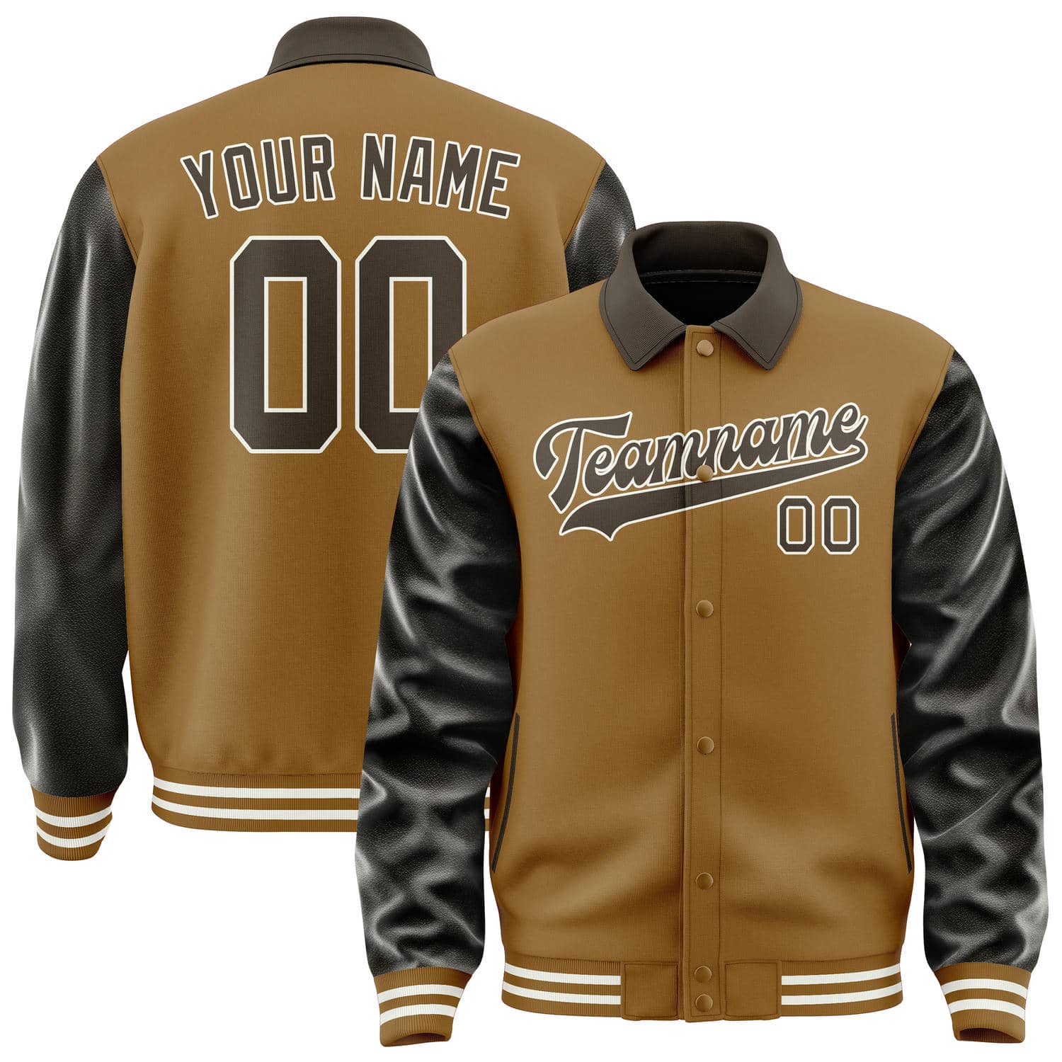 Maßgeschneidertes Khaki Braun Jacke JA222201221818010118