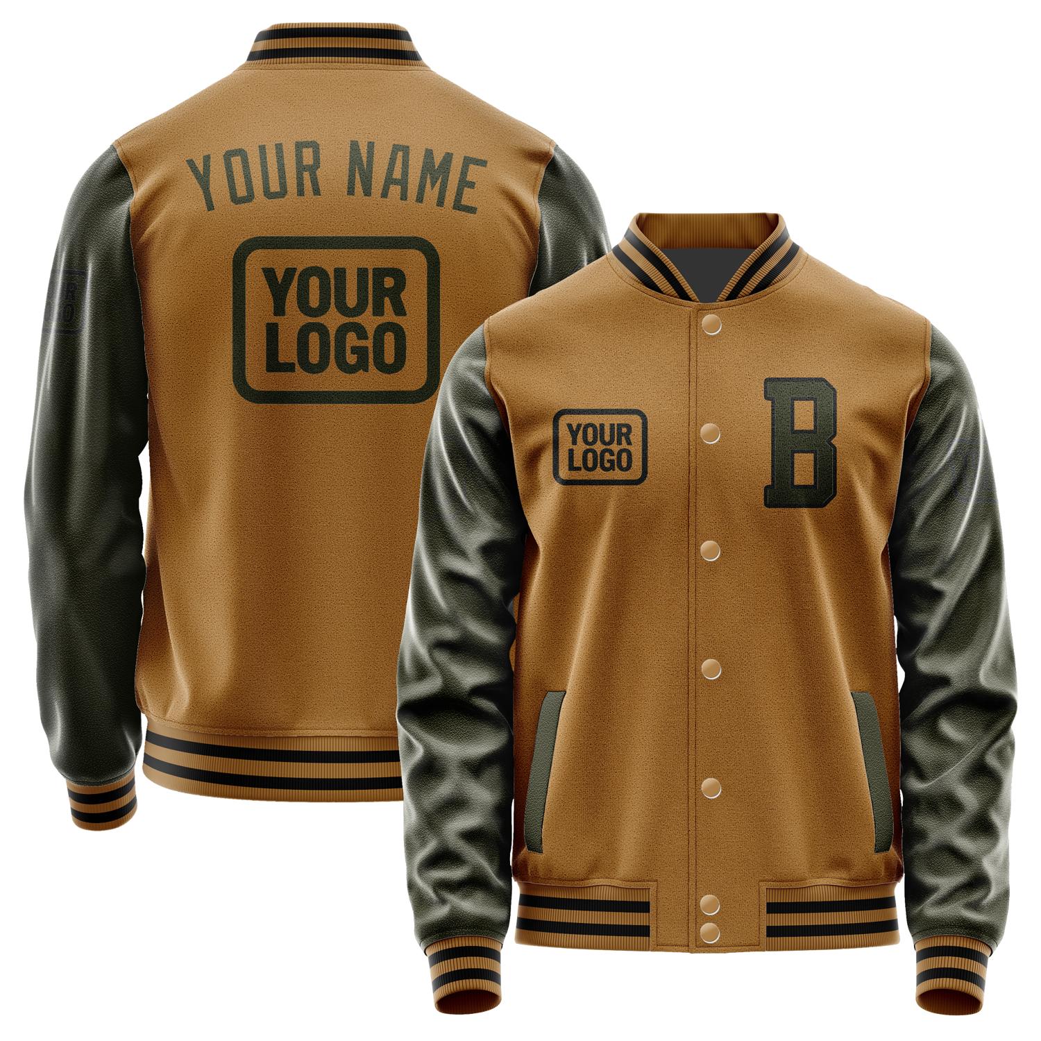 Maßgeschneidertes Khaki Dunkles Oliv Jacke JA222202221717020217