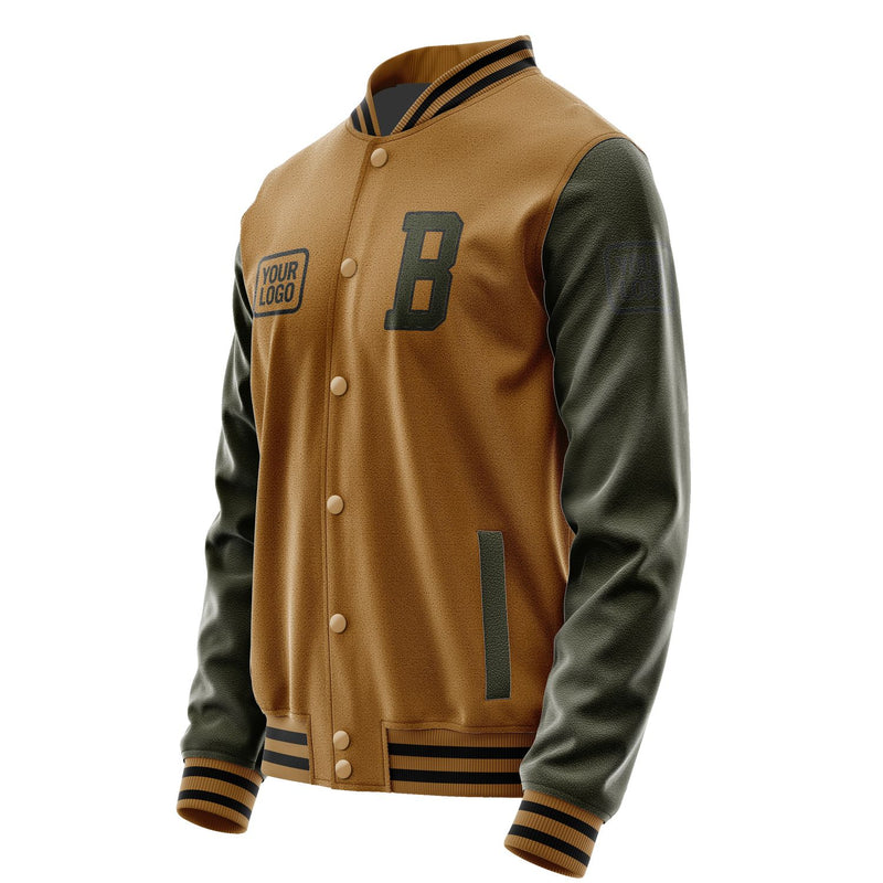Maßgeschneidertes Khaki Dunkles Oliv Jacke JA222202221717020217