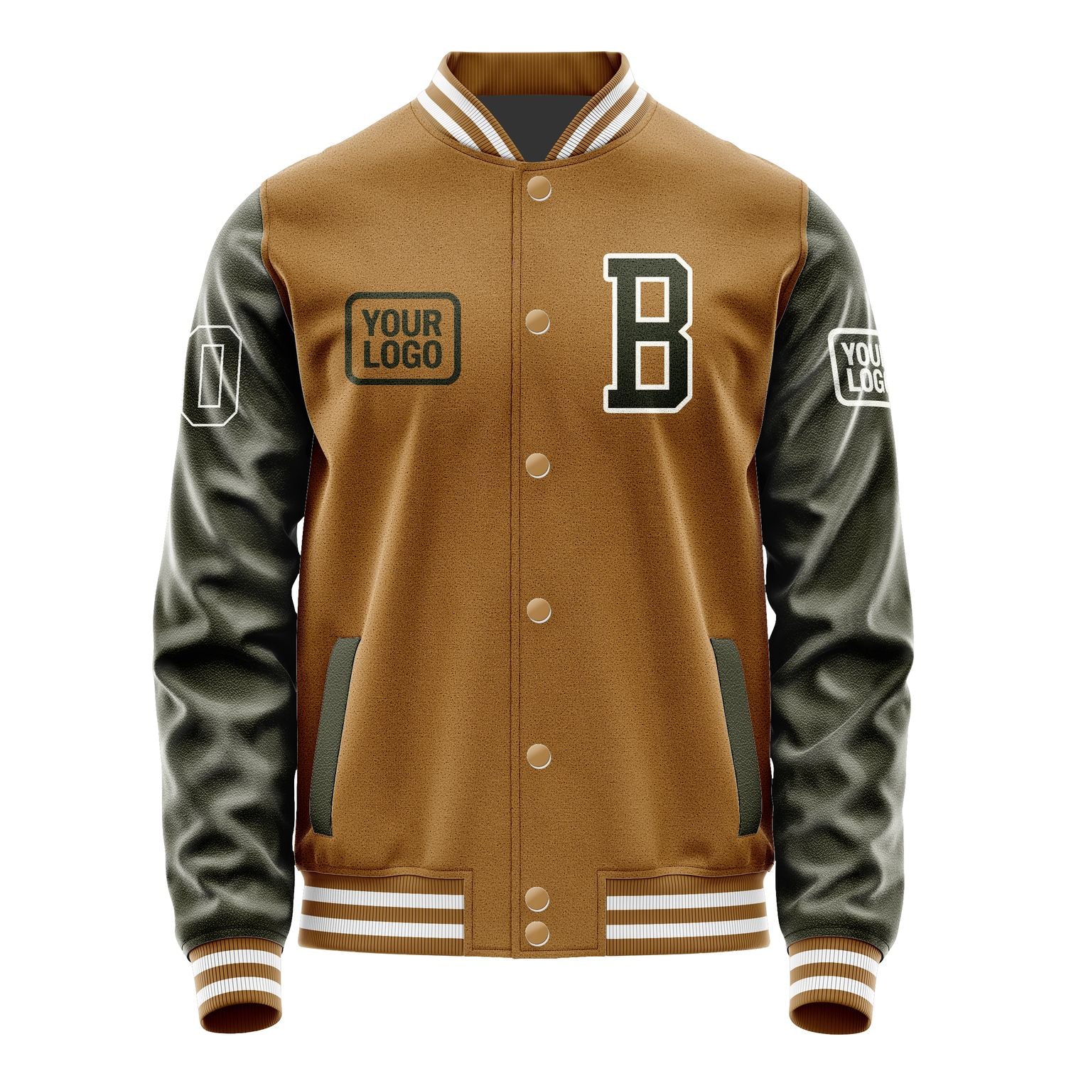 Maßgeschneidertes Khaki Dunkles Oliv Jacke JA222202221818020218