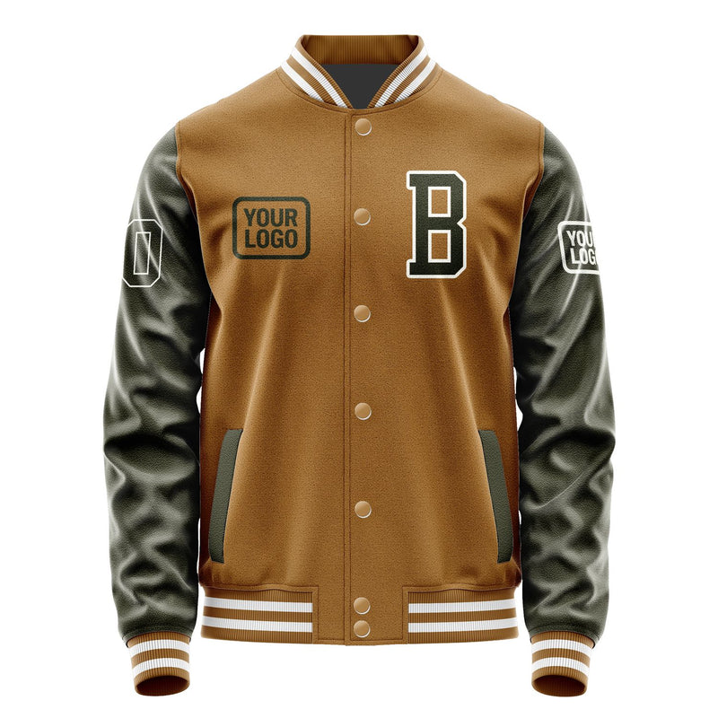 Maßgeschneidertes Khaki Dunkles Oliv Jacke JA222202221818020218