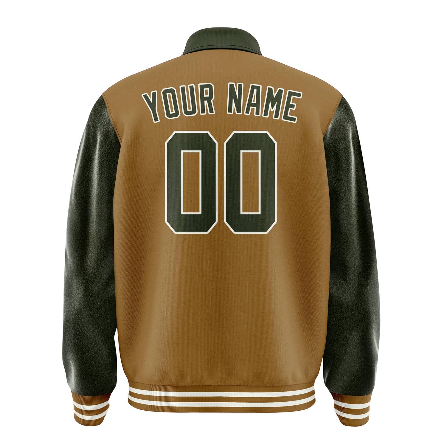 Maßgeschneidertes Khaki Dunkles Oliv Jacke