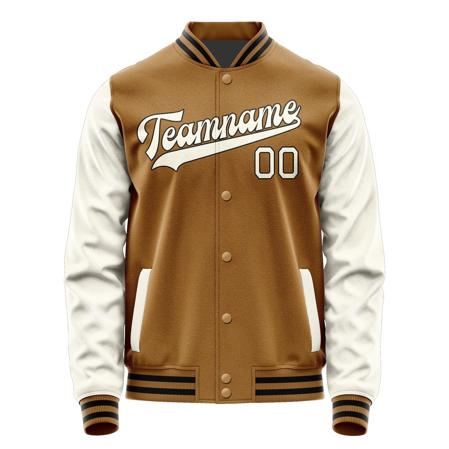 Maßgeschneidertes Khaki Beige Jacke JA2222032217B31703