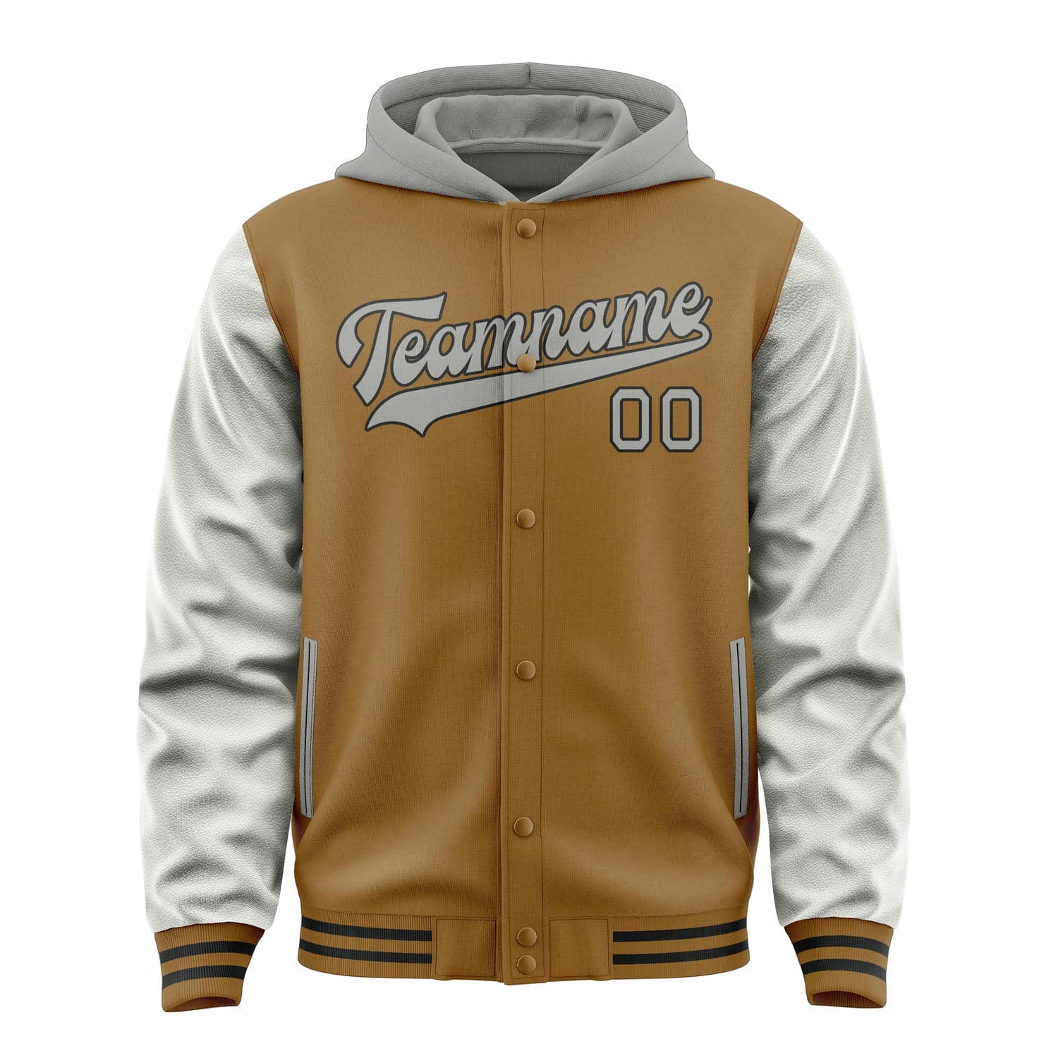 Maßgeschneidertes Khaki Grau Jacke