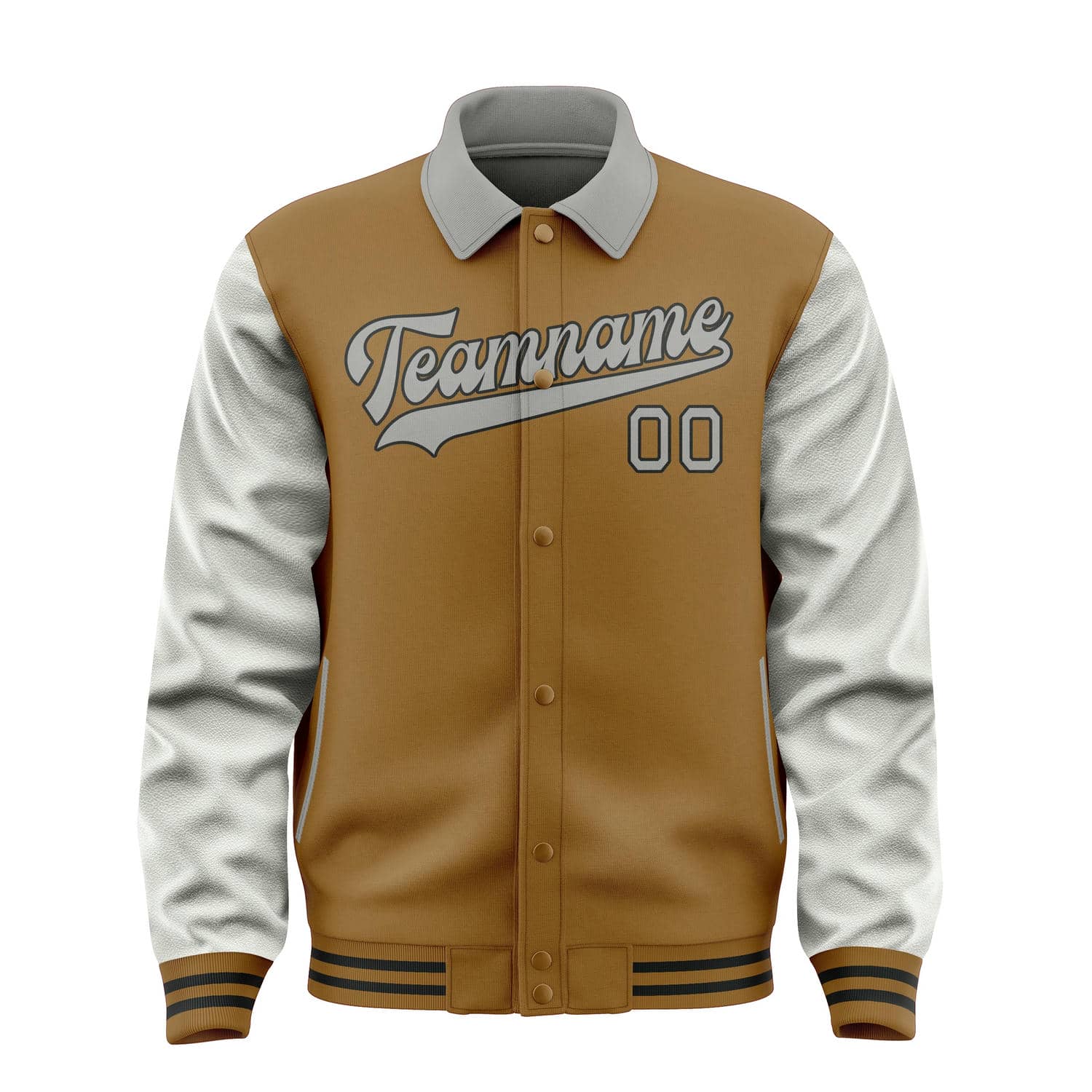 Maßgeschneidertes Khaki Grau Jacke