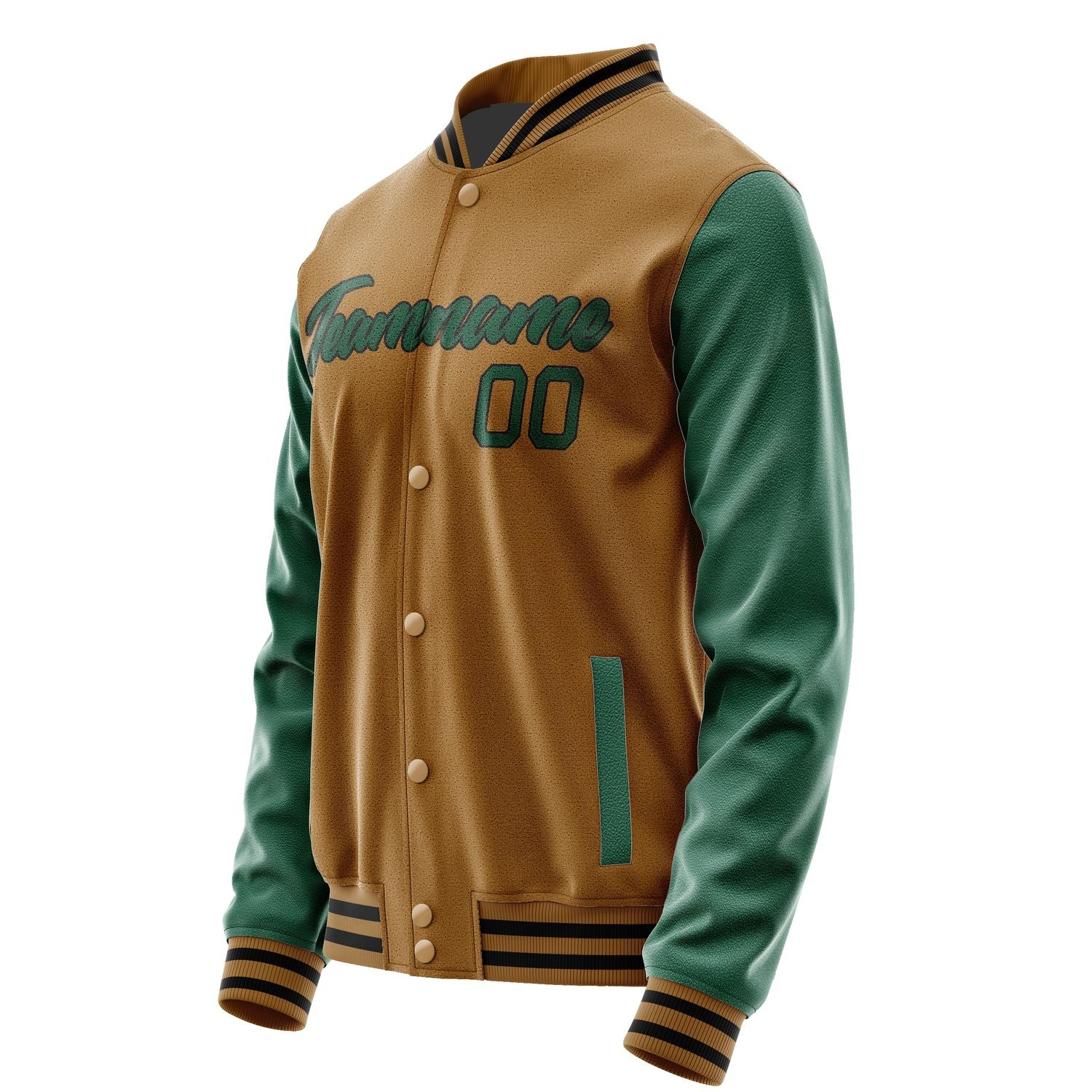 Maßgeschneidertes Khaki Moosgrün Jacke JA2222052217B21705