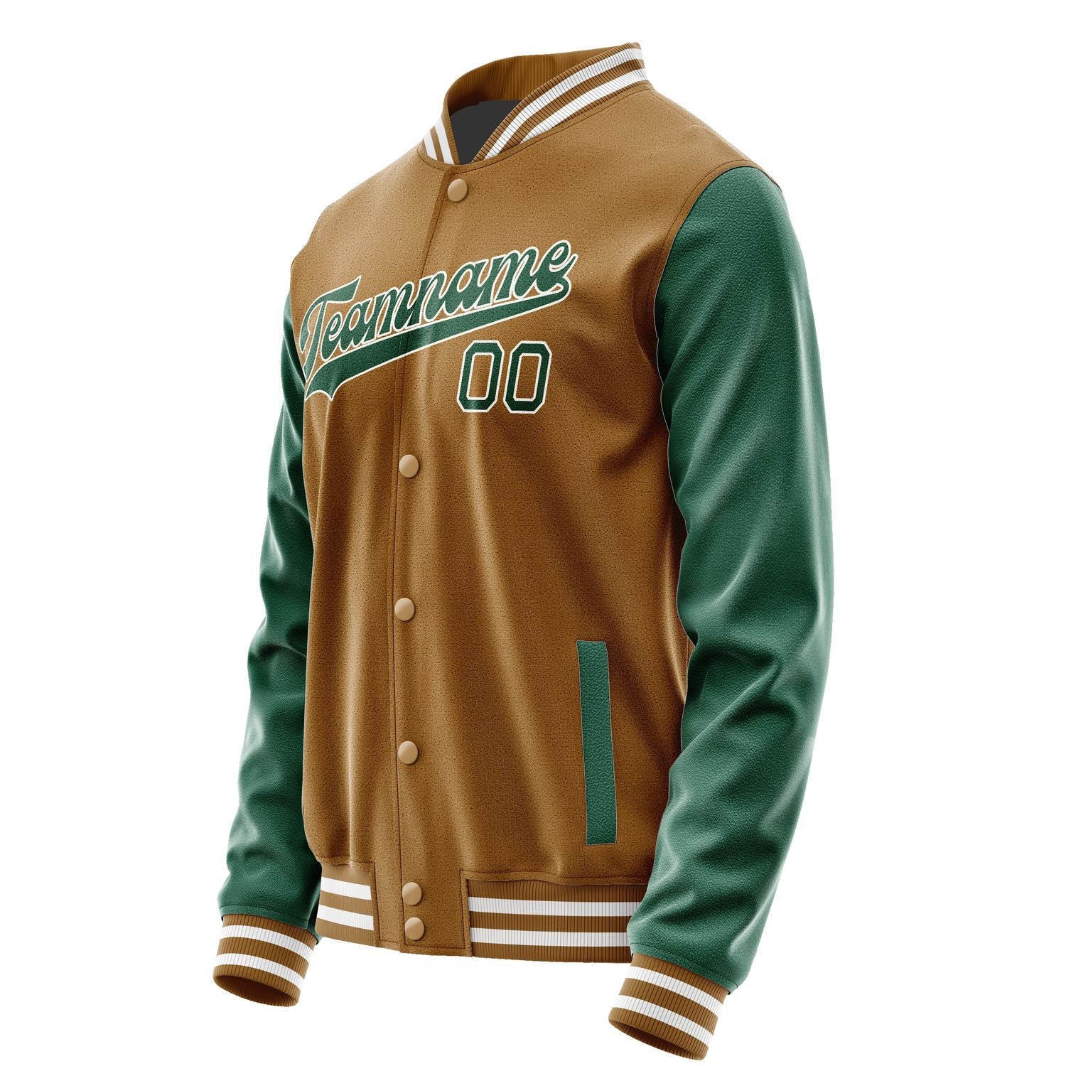 Maßgeschneidertes Khaki Moosgrün Jacke JA2222052218B31805