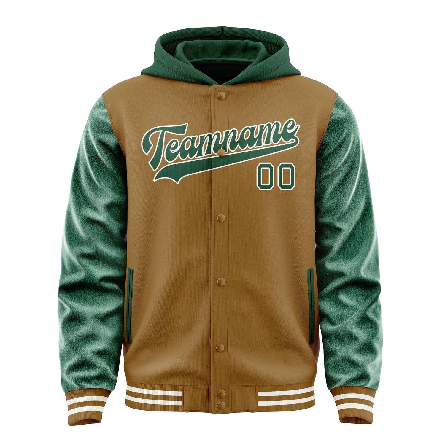 Maßgeschneidertes Khaki Moosgrün Jacke