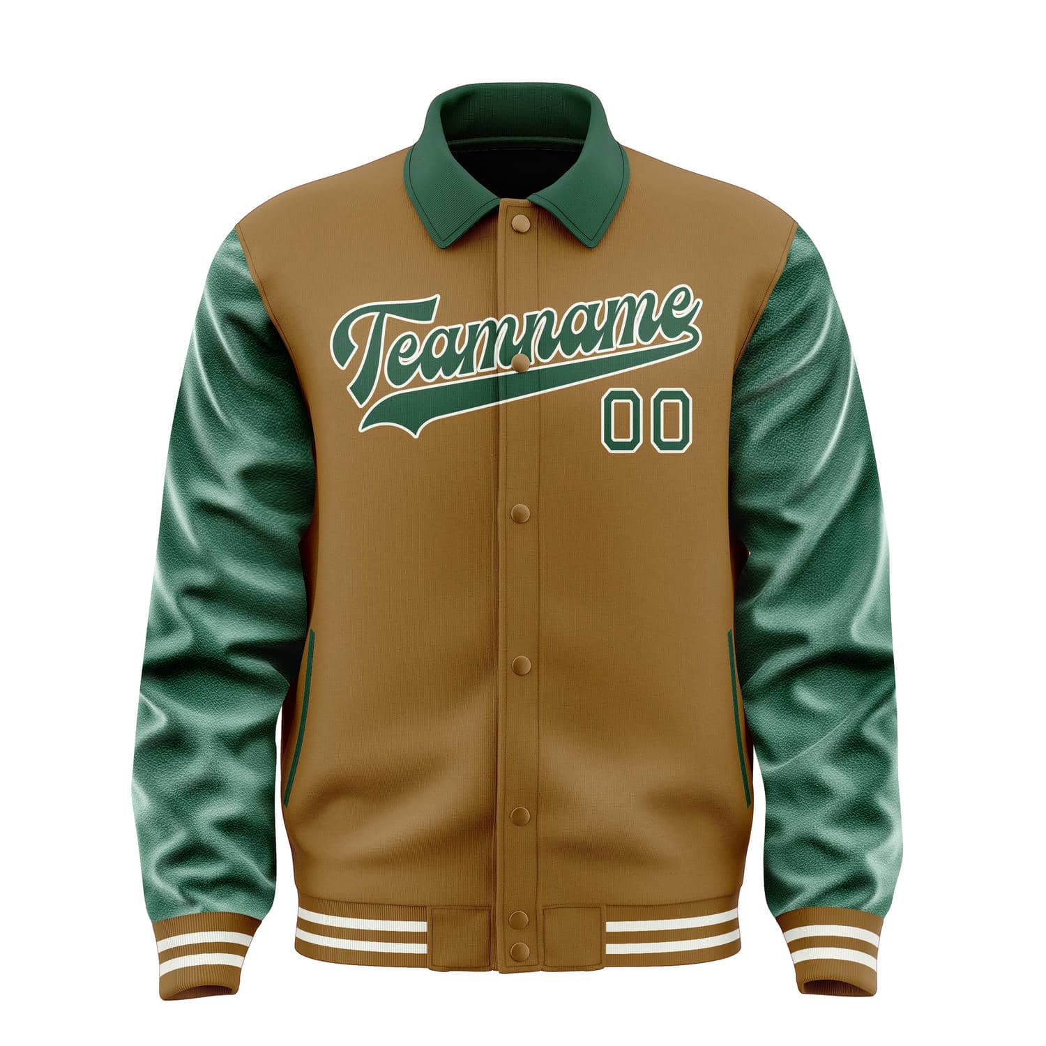 Maßgeschneidertes Khaki Moosgrün Jacke