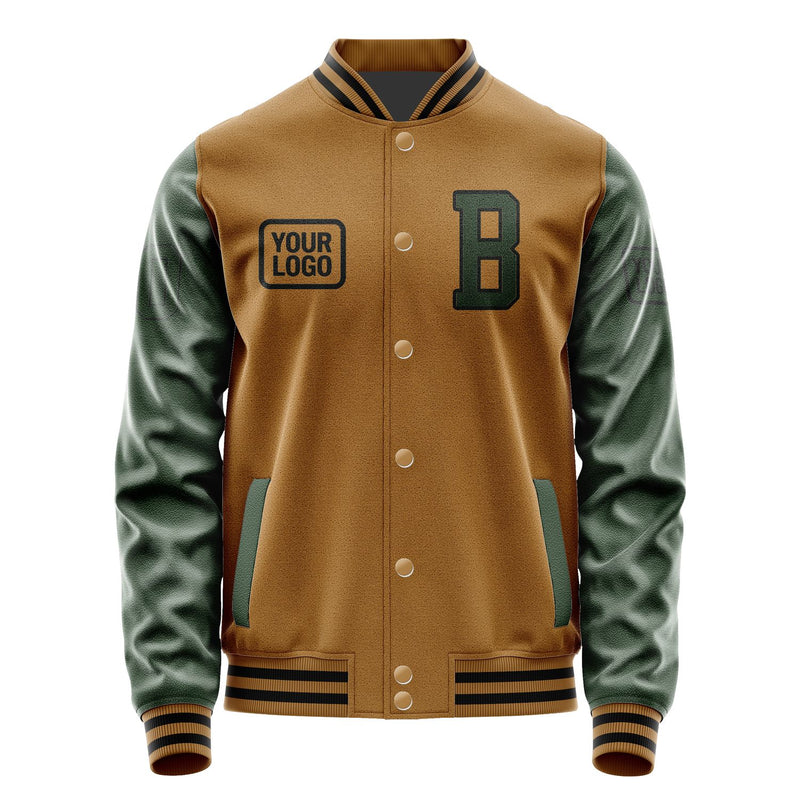 Maßgeschneidertes Khaki Tannengrün Jacke JA222206221717060617