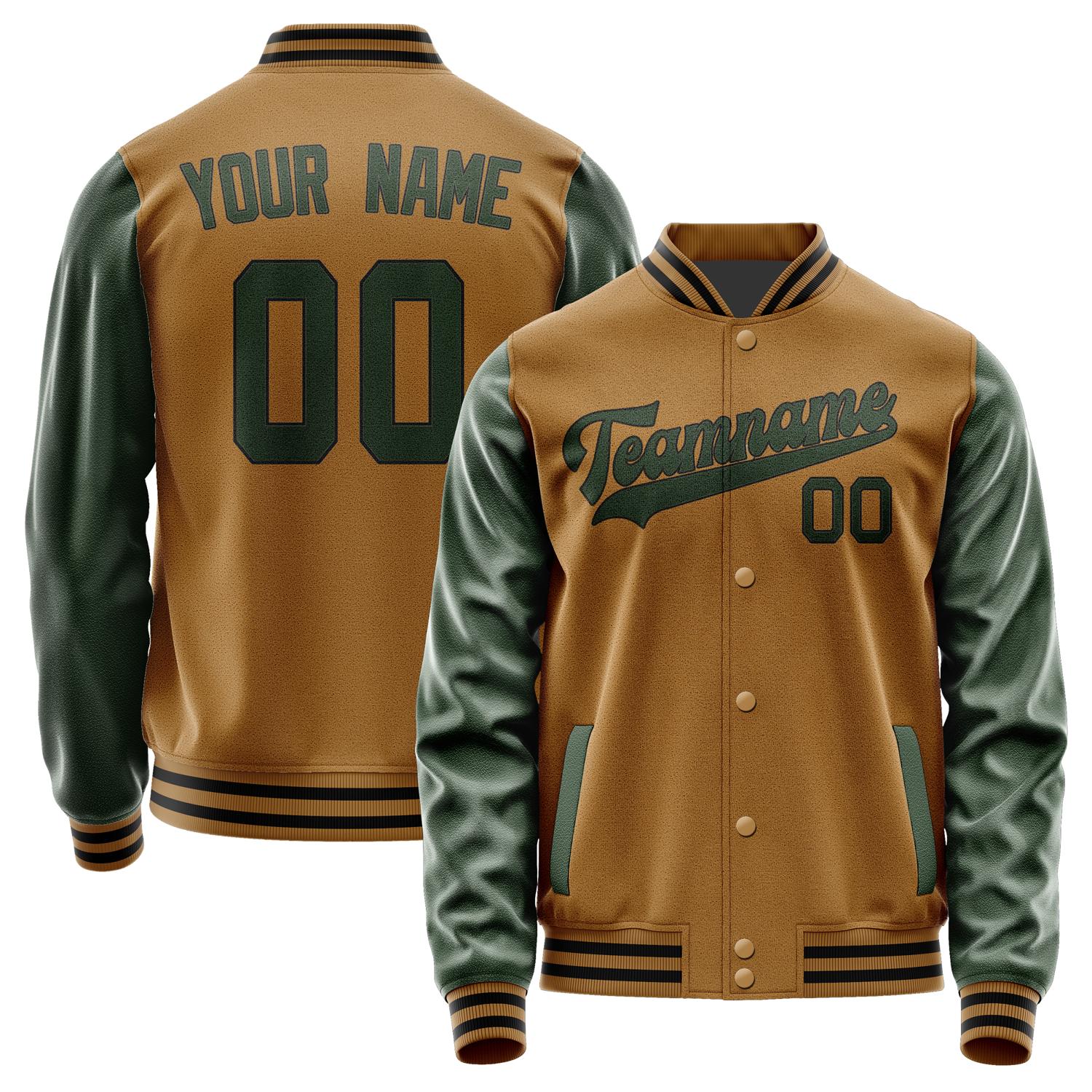 Maßgeschneidertes Khaki Tannengrün Jacke JA2222062217B31706