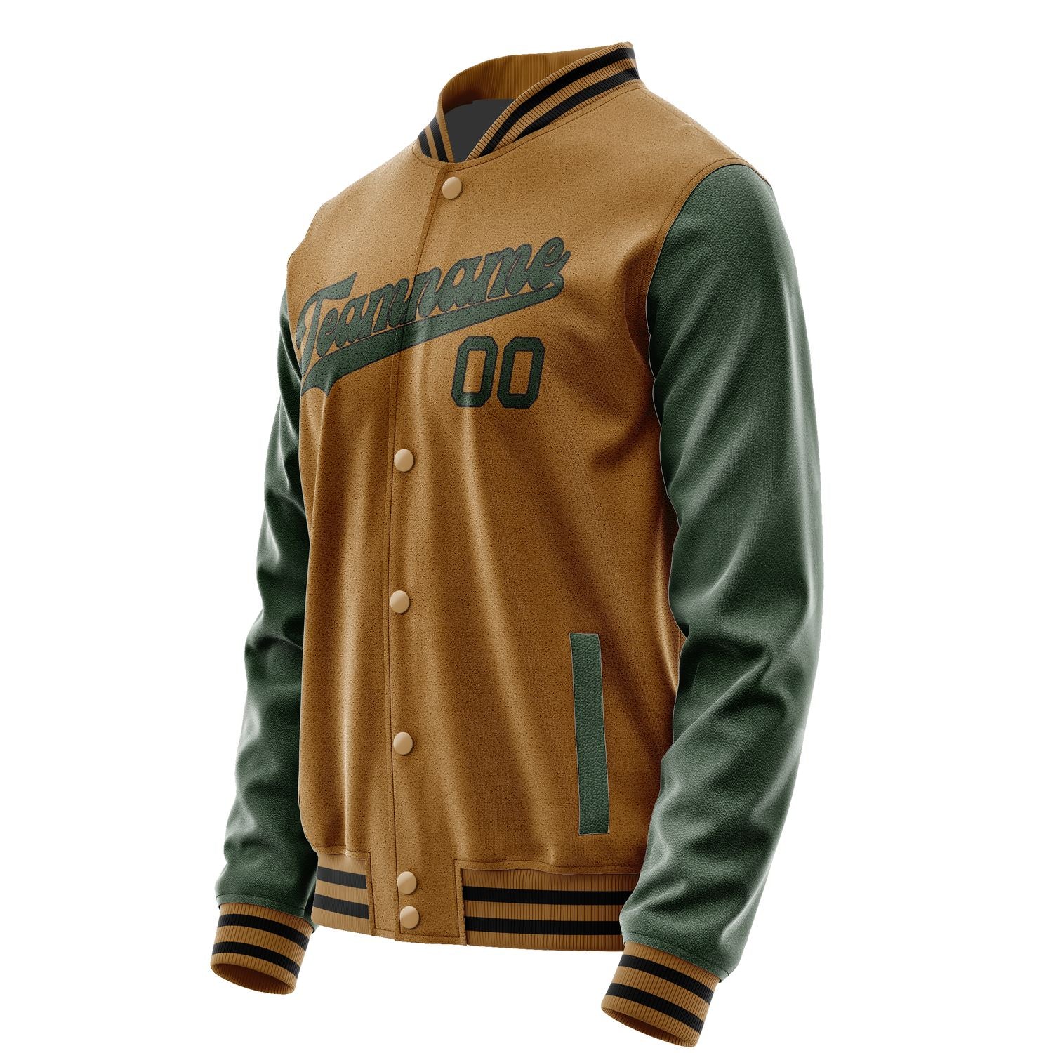 Maßgeschneidertes Khaki Tannengrün Jacke JA2222062217B31706