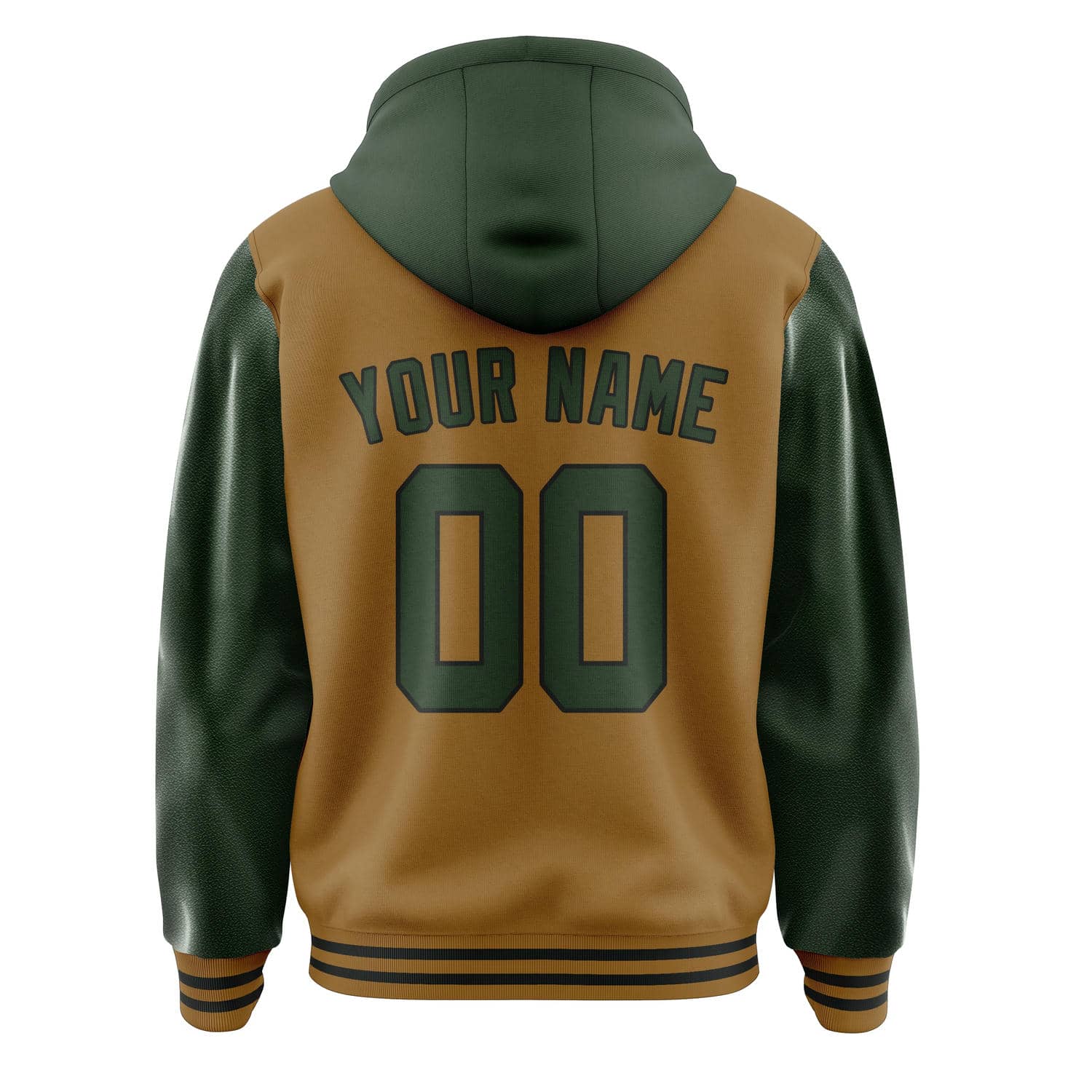 Maßgeschneidertes Khaki Tannengrün Jacke