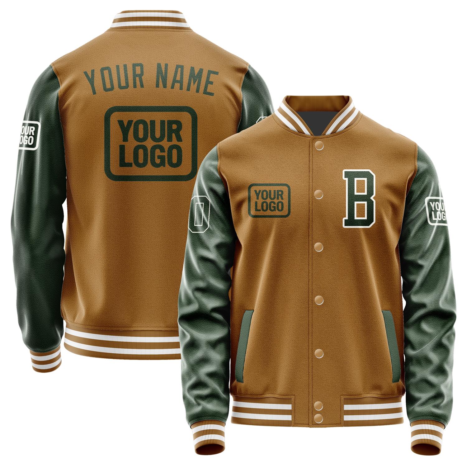 Maßgeschneidertes Khaki Tannengrün Jacke JA222206221818060618