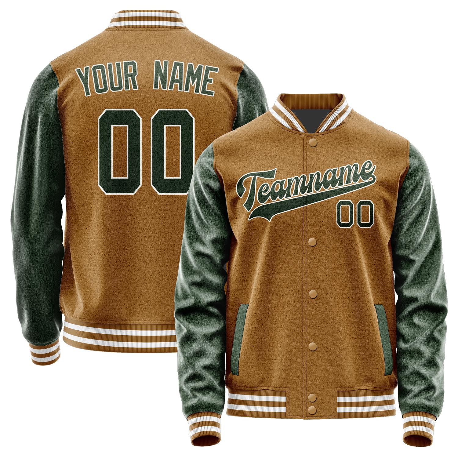 Maßgeschneidertes Khaki Tannengrün Jacke JA2222062218B31806