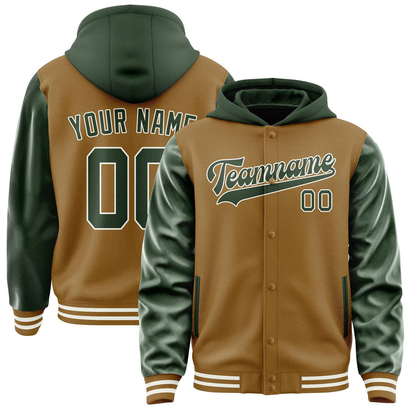 Maßgeschneidertes Khaki Tannengrün Jacke JA222206221818060618
