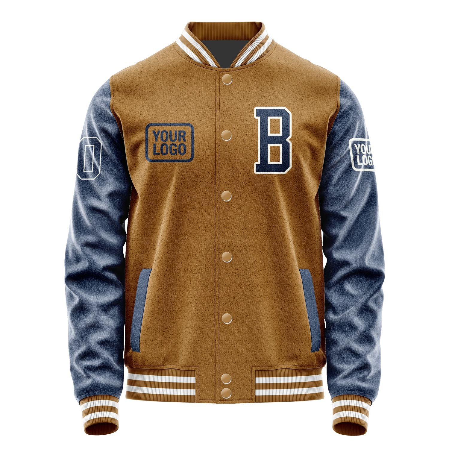 Maßgeschneidertes Khaki Marineblau Jacke JA222210221818101018