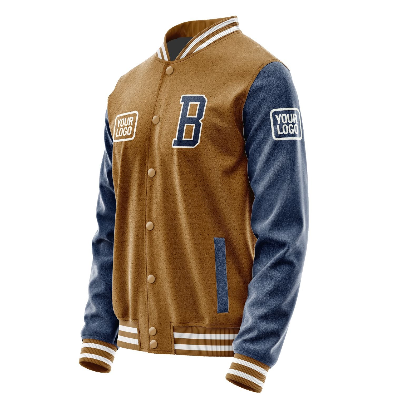 Maßgeschneidertes Khaki Marineblau Jacke JA222210221818101018