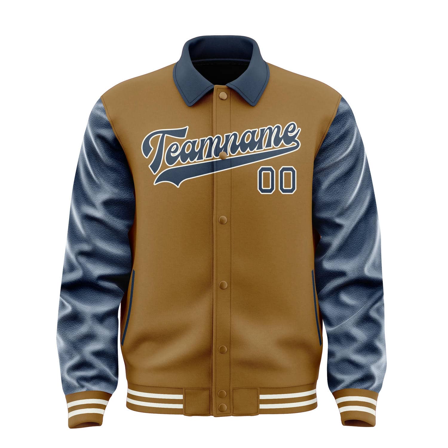 Maßgeschneidertes Khaki Marineblau Jacke