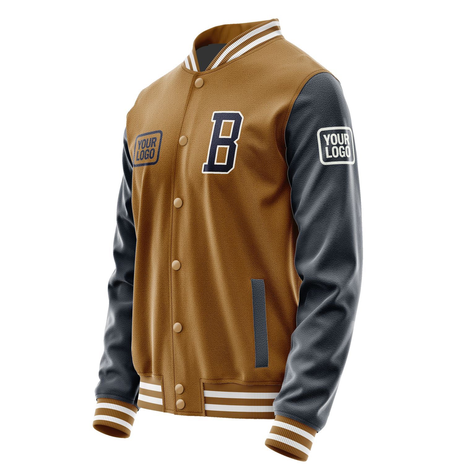 Maßgeschneidertes Khaki Stahlblau Jacke JA222211221818111118