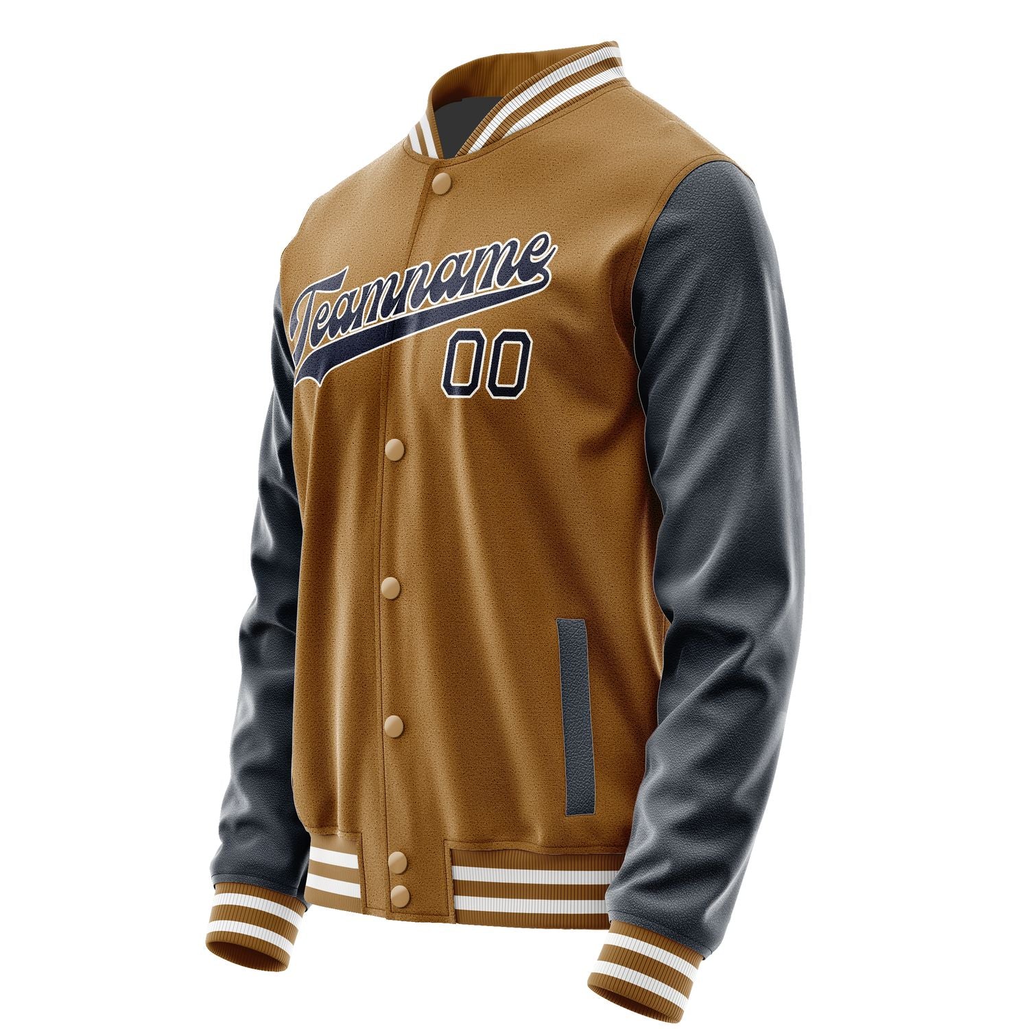 Maßgeschneidertes Khaki Stahlblau Jacke JA2222112218B31811