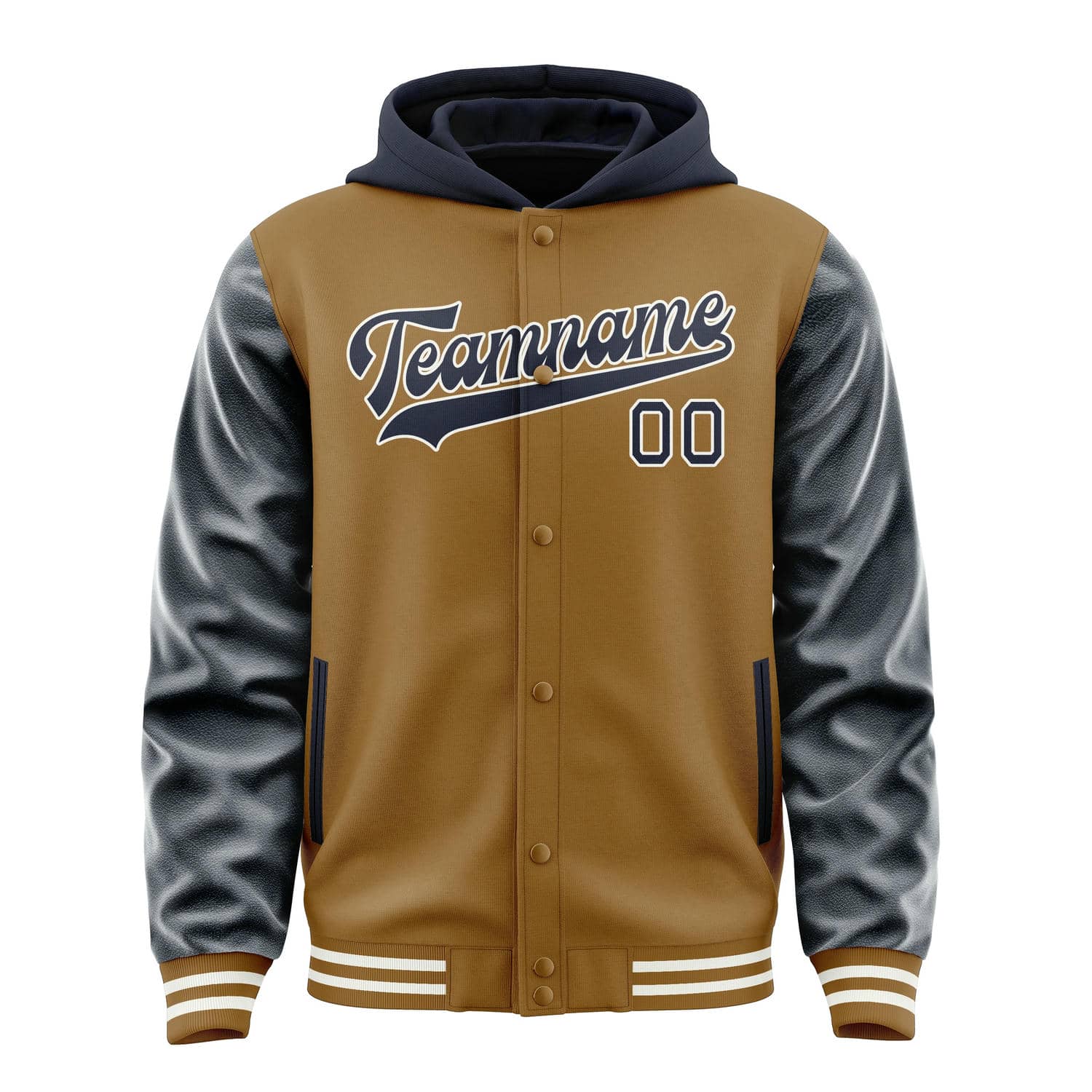 Maßgeschneidertes Khaki Stahlblau Jacke