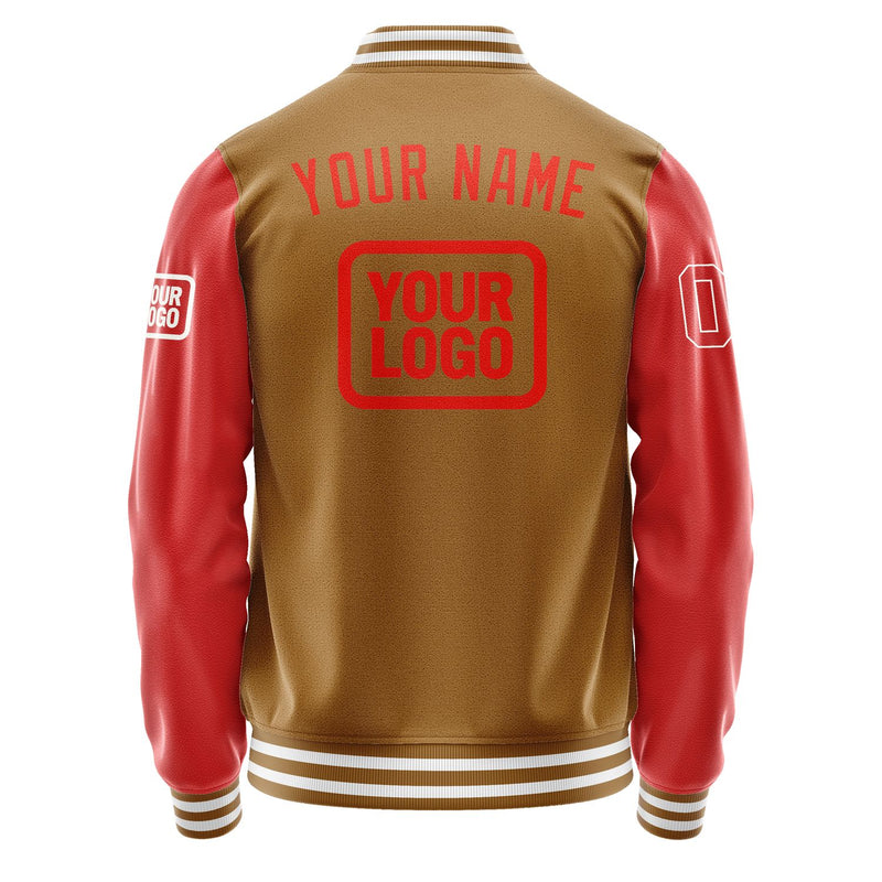 Maßgeschneidertes Khaki Orangerot Jacke JA222212221818121218