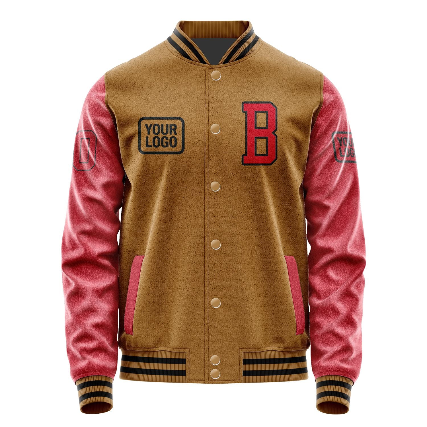 Maßgeschneidertes Khaki Rot Jacke JA222214221717141417
