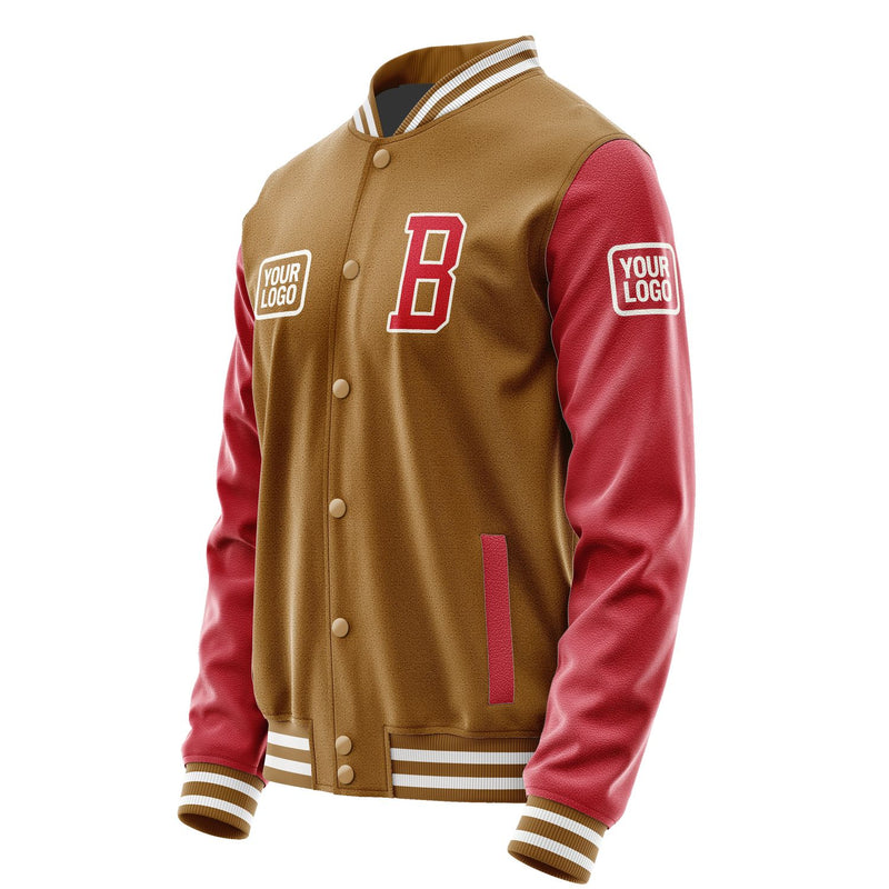 Maßgeschneidertes Khaki Rot Jacke JA222214221818141418