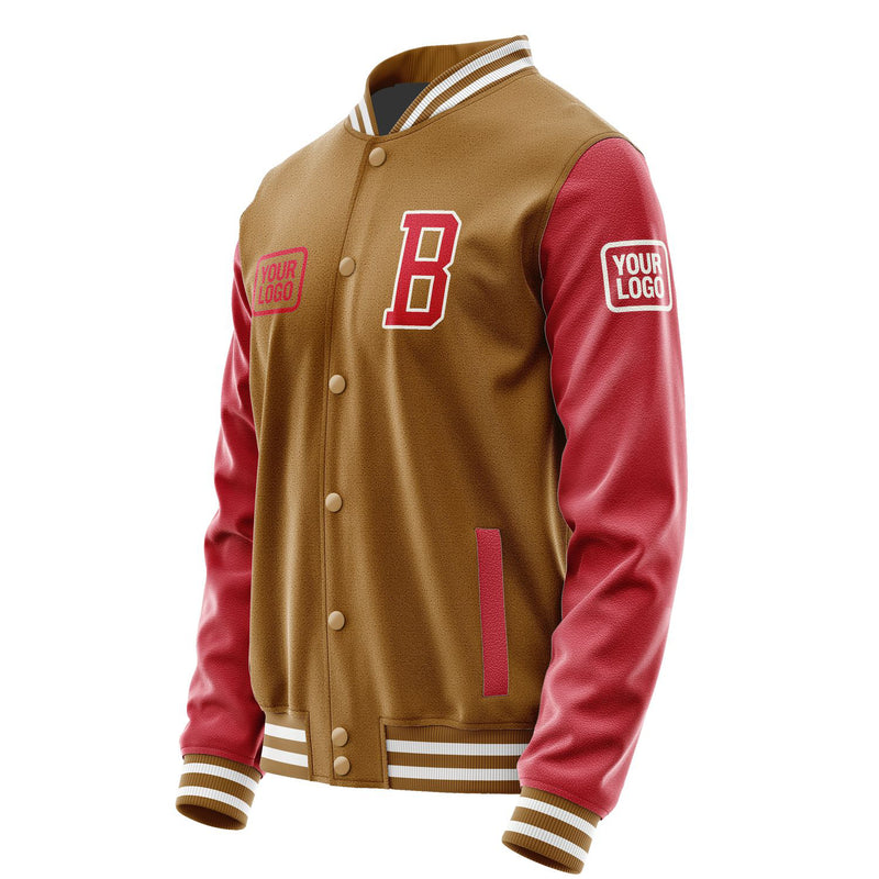 Maßgeschneidertes Khaki Rot Jacke JA222214221818141418