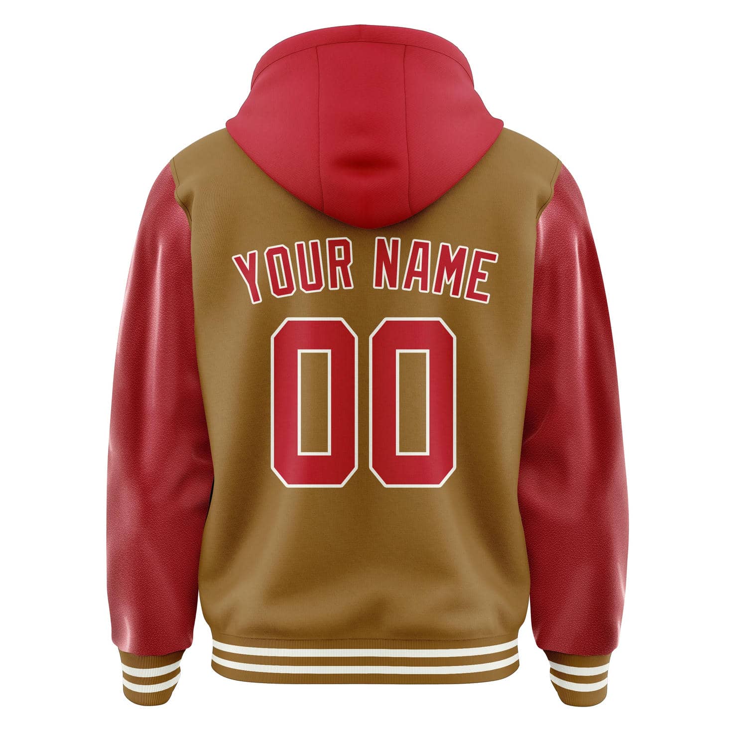 Maßgeschneidertes Khaki Rot Jacke