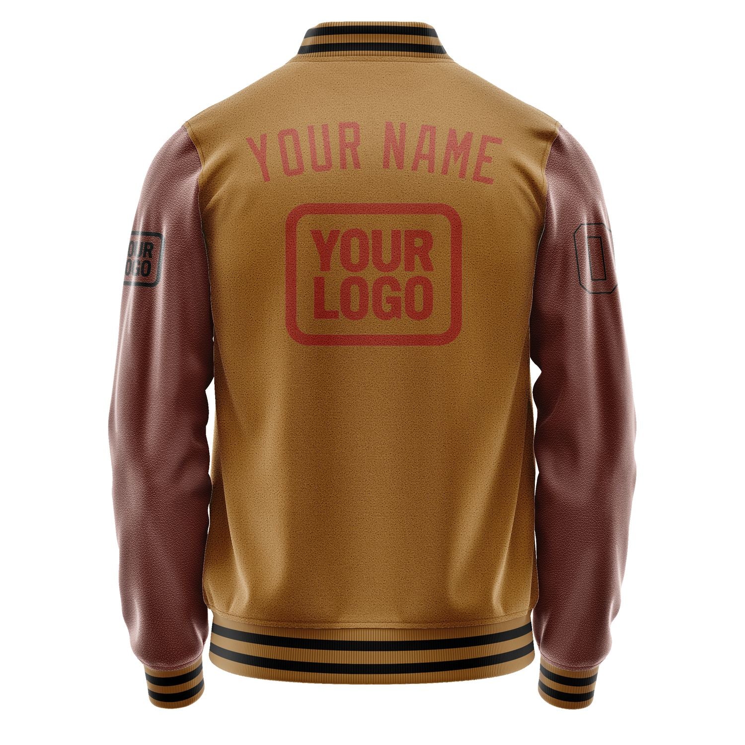 Maßgeschneidertes Khaki Korallenrot Jacke JA222216221717161617