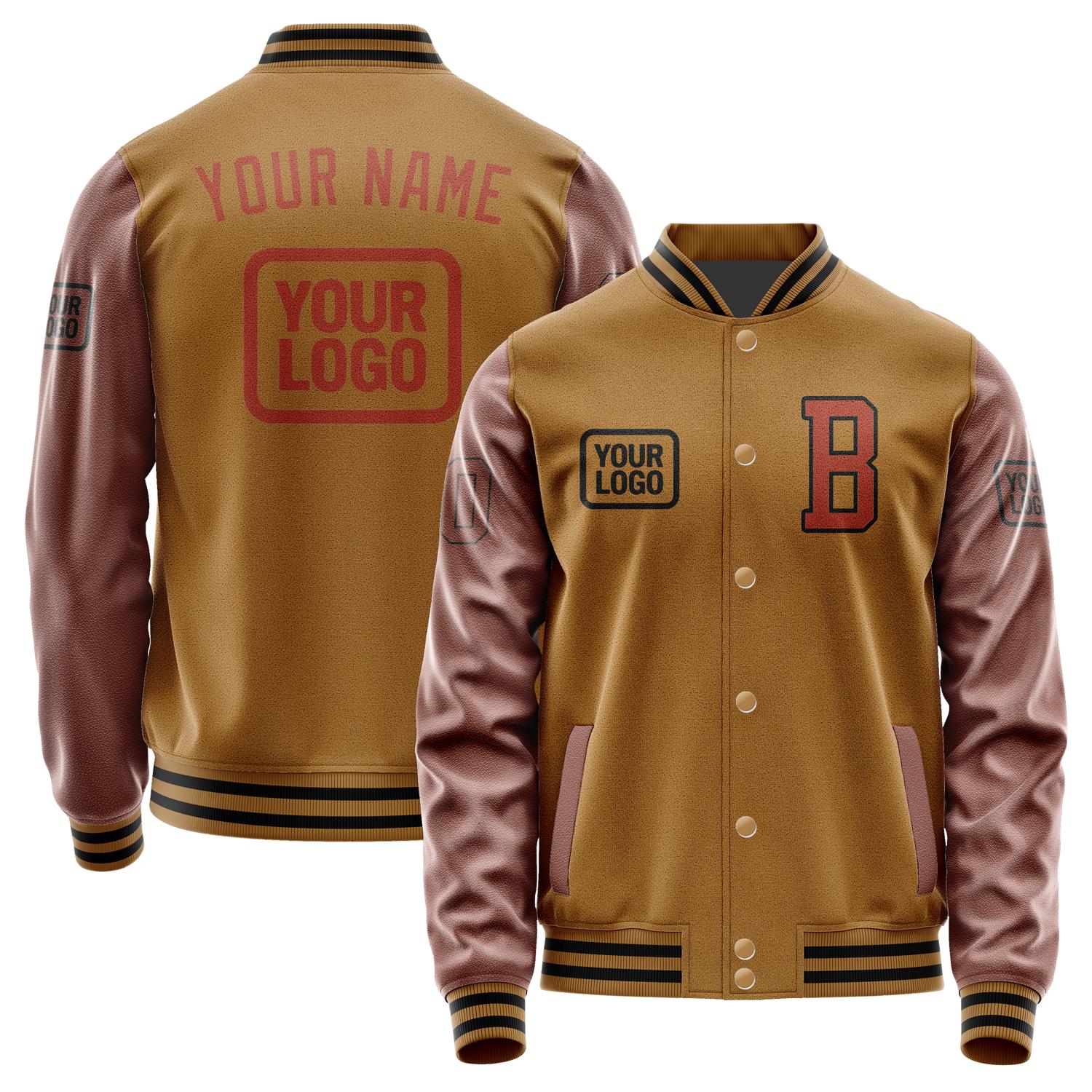 Maßgeschneidertes Khaki Korallenrot Jacke JA222216221717161617