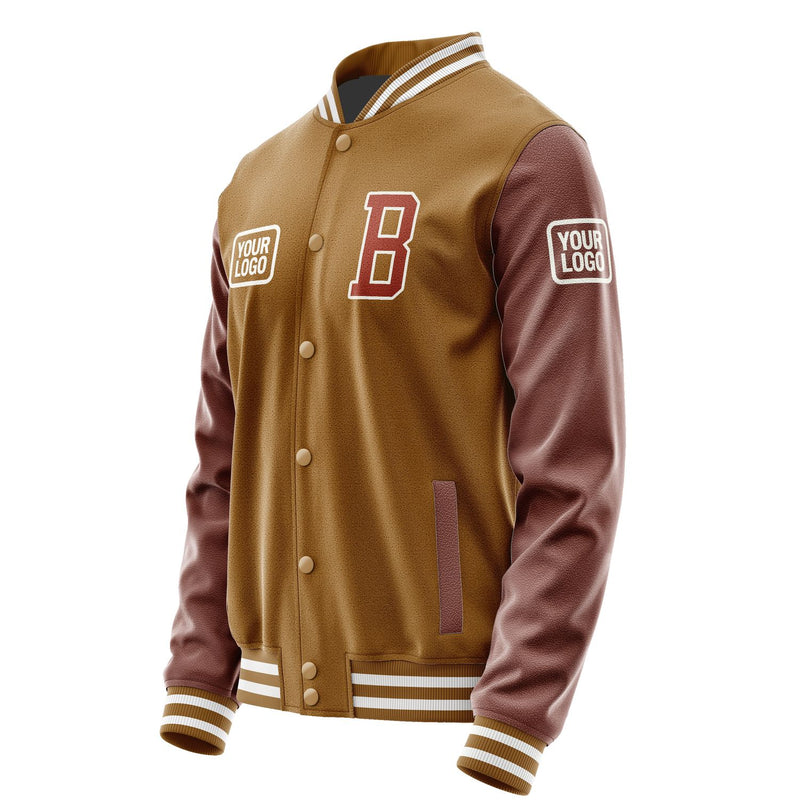 Maßgeschneidertes Khaki Korallenrot Jacke JA222216221818161618