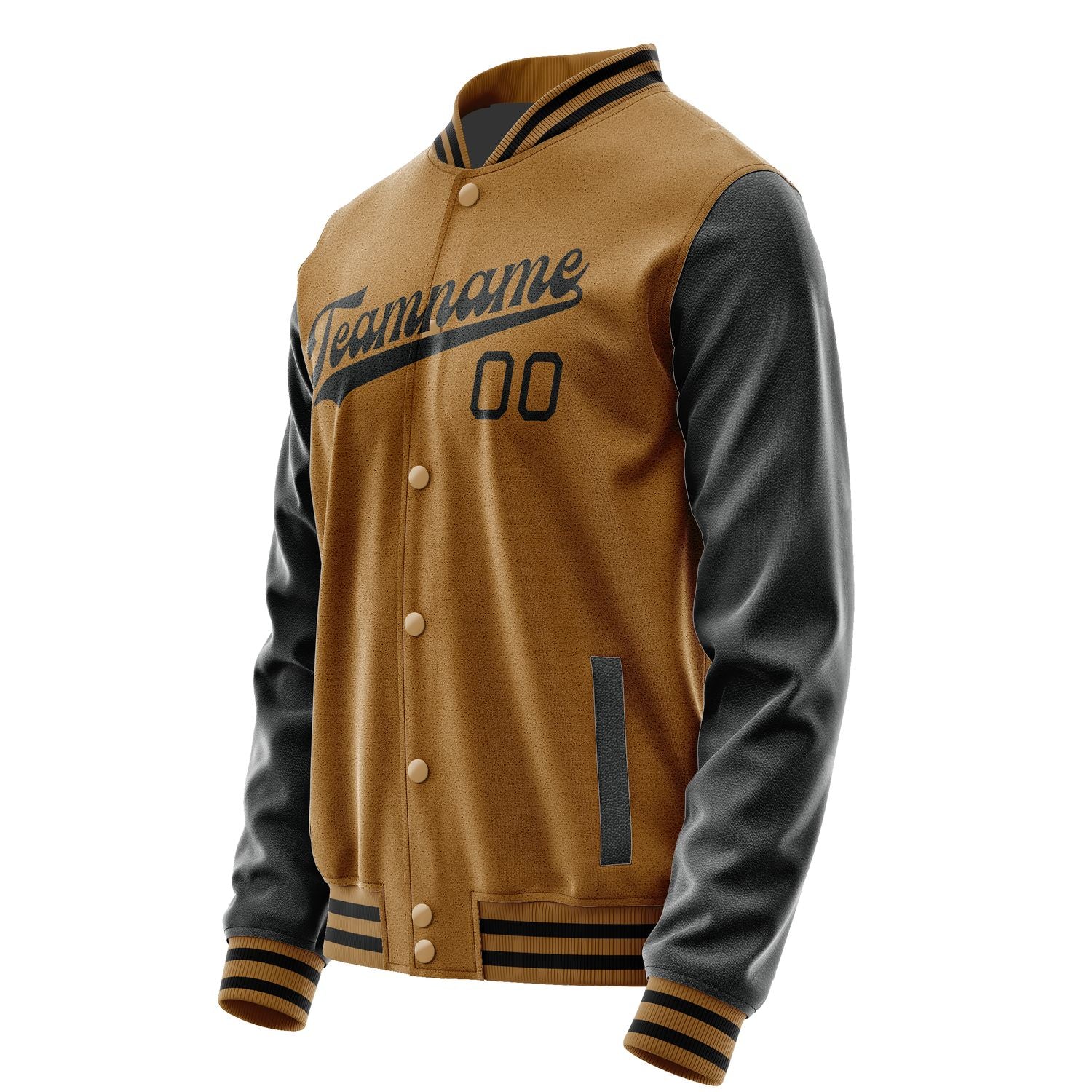 Maßgeschneidertes Khaki Schwarz Jacke JA2222172217B31717
