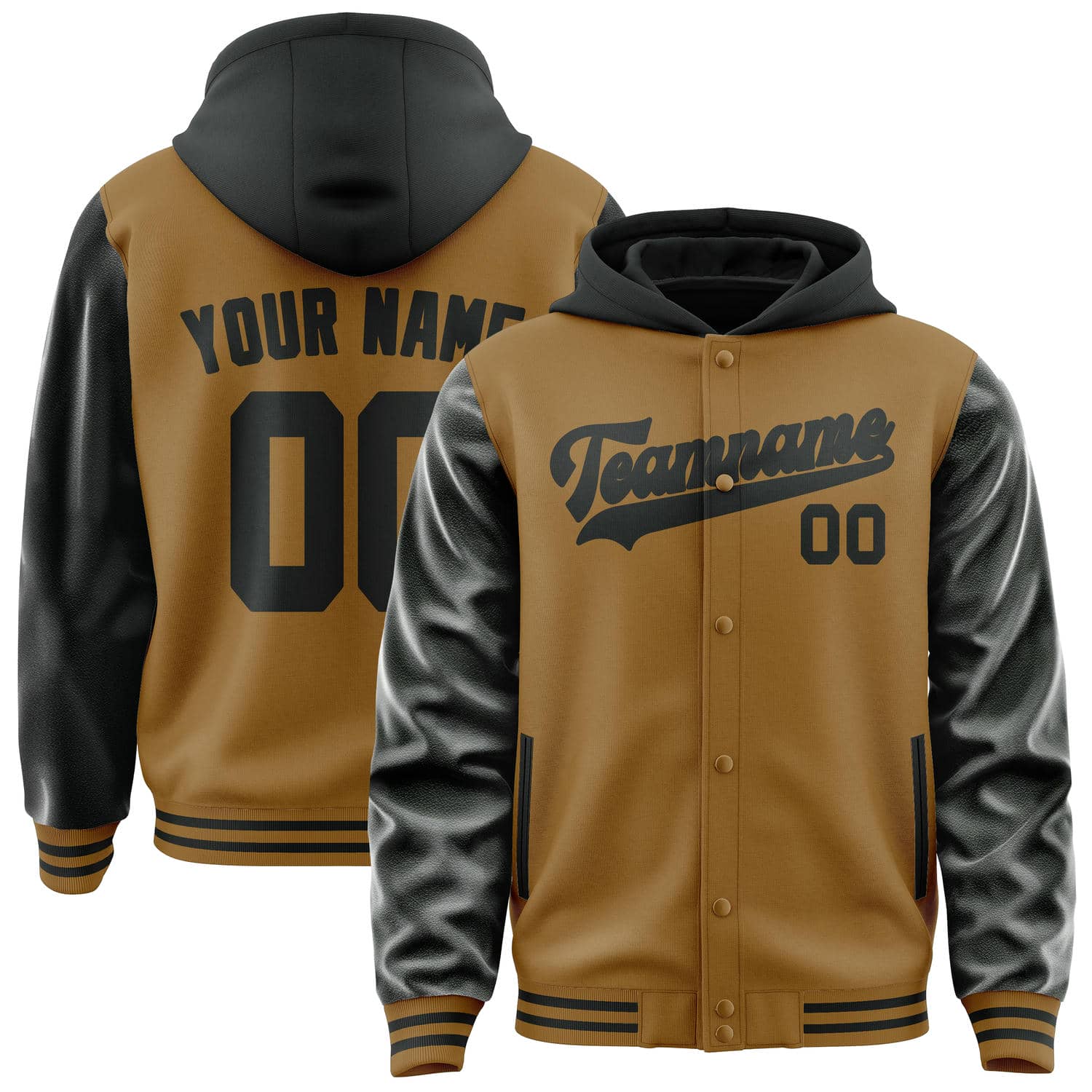 Maßgeschneidertes Khaki Schwarz Jacke JA222217221717171717