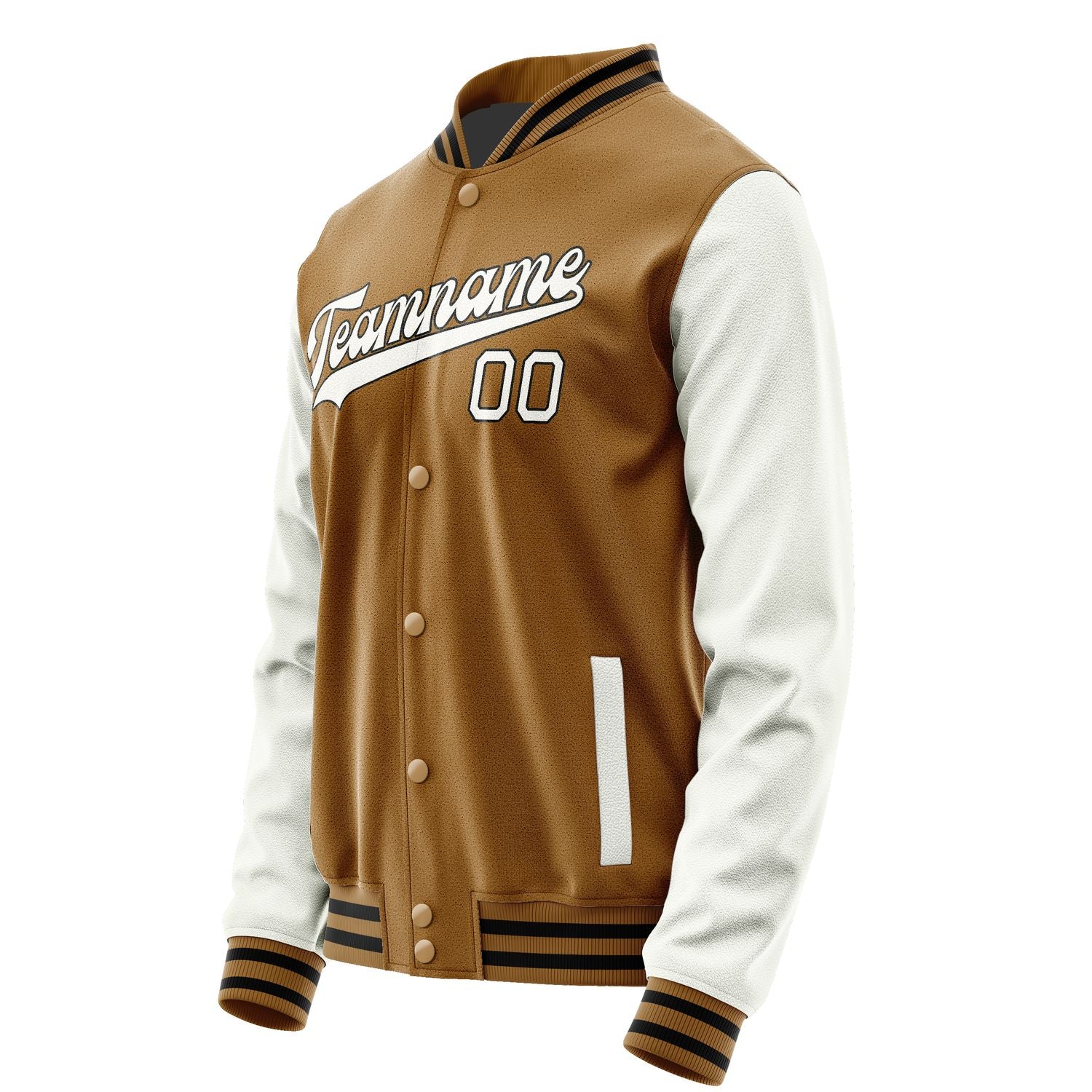Maßgeschneidertes Khaki Weiß Jacke JA2222182217B31718